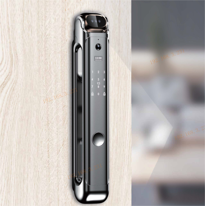 H18 High-strength Aluminum Alloy 421*70mm 3D Face Recognition Fingerprint Password Swipe Card APP Key Unlock Smart Door Lock