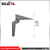 FL1111 Metal Furniture Legs Heavy Duty Wrought Iron Right Angle Sofa Leg