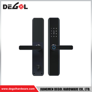 SML38 Zinc Alloy Door Handle Smart Lock Matt Black/ Satin Silver