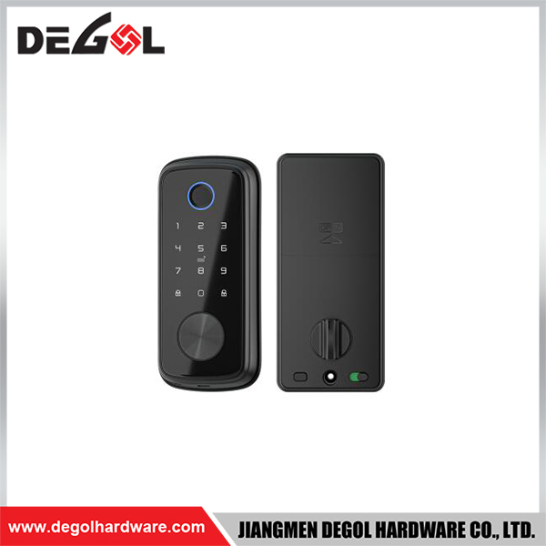 SML12 Zinc Alloy Door Handle Smart Lock Matt Black/ Satin Silver