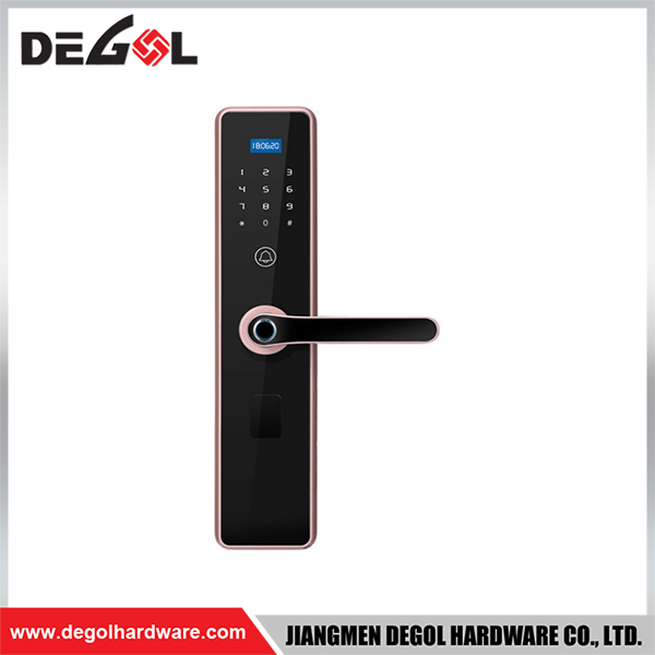 SML08 Zinc Alloy Door Handle Smart Lock Matt Black/ Satin Silver