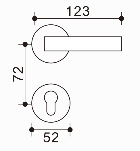 Premium Zinc-Aluminum Door Lever, Elegant Profile, Upgrade Your Home Vibe