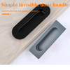 Concealed Handle Smooth Embedded Structure For Household Door Cabinet Hardware Parts