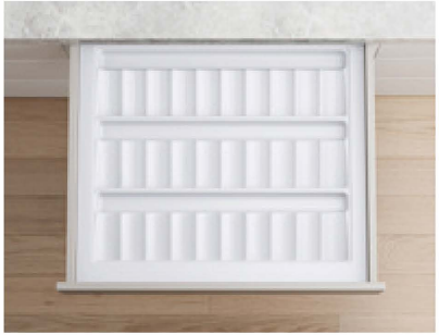 CT-600E Classical Tray with fixed slots to fit to the drawer width 