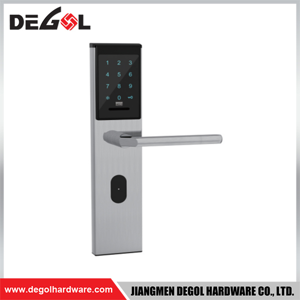 SML74 Zinc Alloy Door Handle Smart Lock Matt Black/ Satin Silver