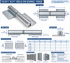 DH1033 Industrial Welding Door Hinges Steel Rotating Structure For Heavy Iron Gate Door