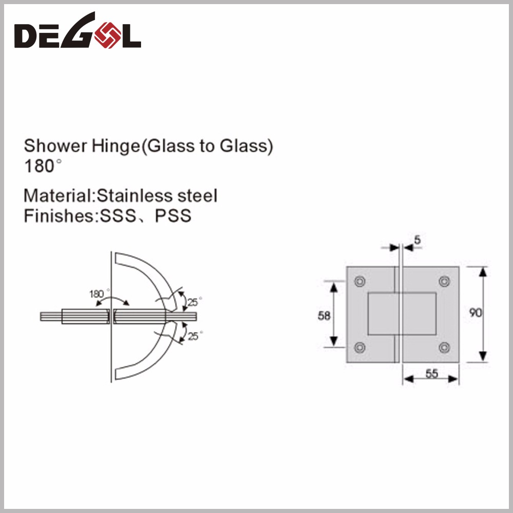 heavy duty glass door hinge