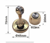 New design and popular stainless steel sliding door Stop mounted