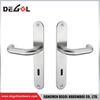China Factory Wood Round Tube Stainless Steel Toilet Door Pull Handle On Plate