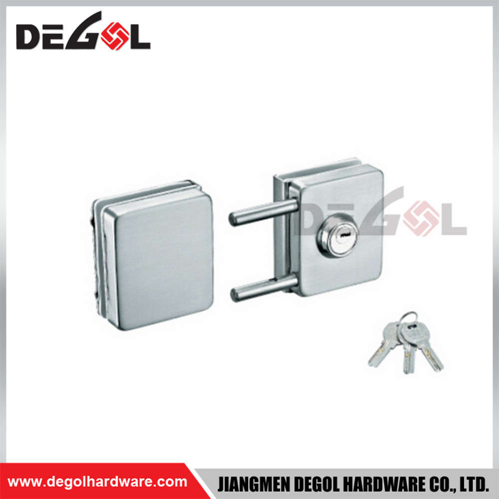 floor mounted glass door lock