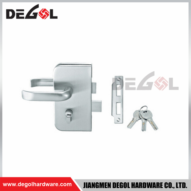GL1029 glass door lock stainless steel commercial tempered frameless sliding house hotel