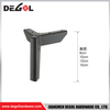 FL1140 Metal Furniture Legs Heavy Duty Wrought Iron Right Angle Sofa Leg