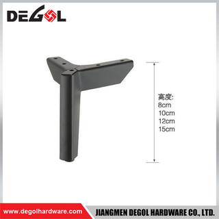 FL1140 Metal Furniture Legs Heavy Duty Wrought Iron Right Angle Sofa Leg