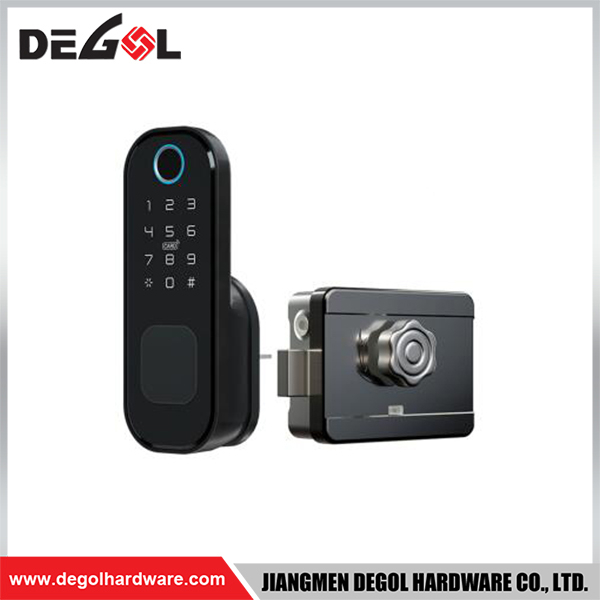 SML41 Zinc Alloy Door Handle Smart Lock Matt Black/ Satin Silver