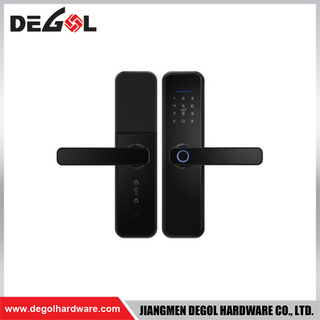 SML27 Zinc Alloy Door Handle Smart Lock Matt Black/ Satin Silver