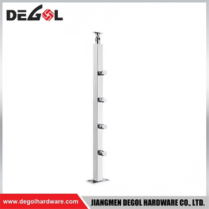 Outdoor Glass Railings Fences Stable Post Structure For Garden Boundary Safety Protection