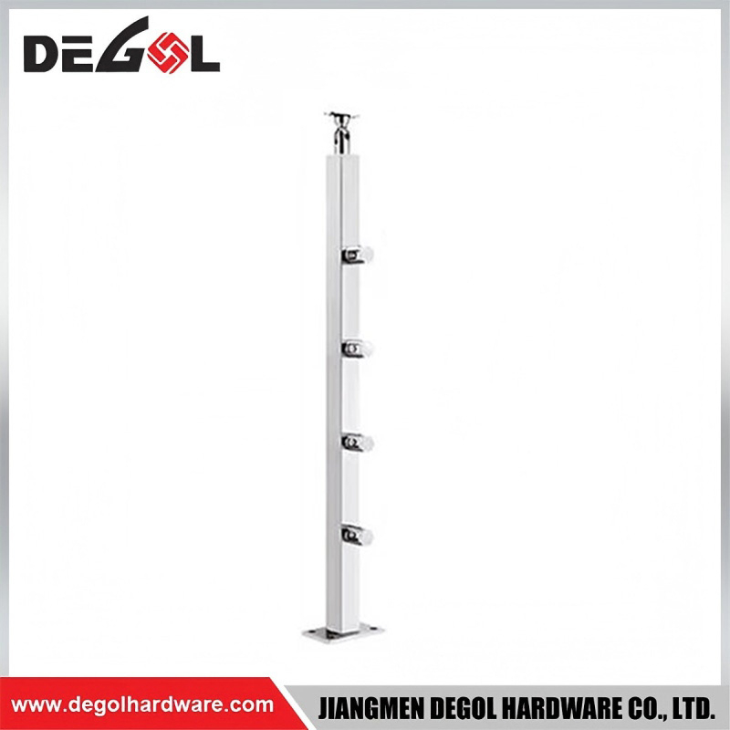Outdoor Glass Railings Fences Stable Post Structure For Garden Boundary Safety Protection