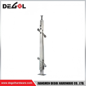 Anti Rust Surface Mount Post Adapt Humid Outdoor Environment Glass Railing Use