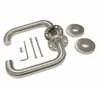 LH1002 U Shape Lever Handle Stainless Steel Door Handle On Rose for Residential Hotel and Commercial Doors