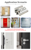 LH1093 Modern Stainless Steel Round Tubular Door Lever Handle on Round Rose