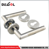 China supplier stainless steel high end apartment interior tube pipe brushed satin nickel door lever handles