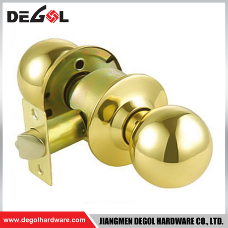 BDL1069 Golden color Round Knob Dummy Door Lock 