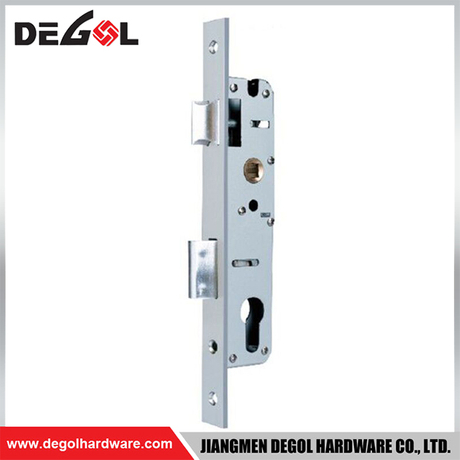 CC2585mm; Silver stainless steel double door bolt lock body supplied in China
