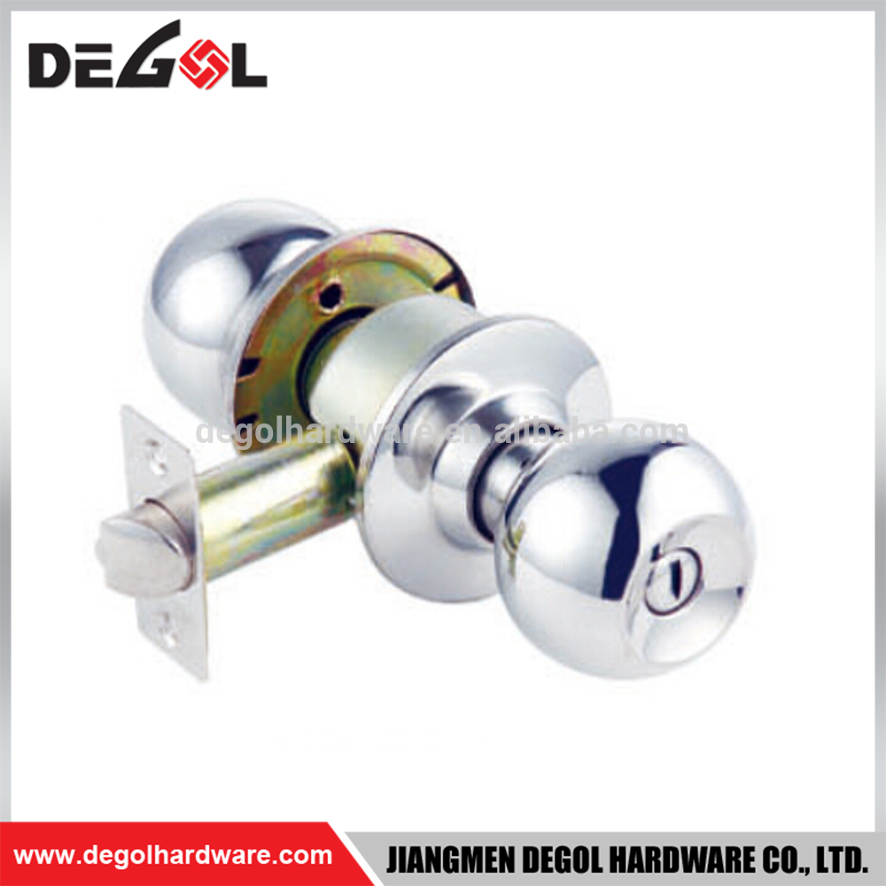 Durable Satin Steel Stainless Steel manual cylindrical door knob lock