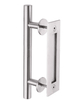 Customized OEM Stainless Steel Door Window Handle On With Square Plate