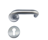 UK popular style stainless steel double sided wood door lever handle