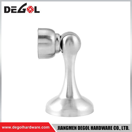 45*75mm Silver stainless steel magnetic door stopper 