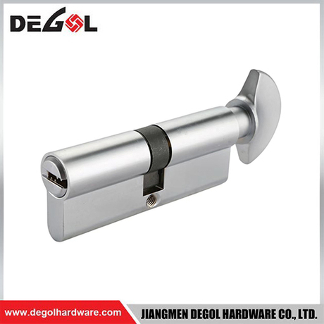 60mm Silver aluminum single open lock cylinder supplied in Jiangmen, China
