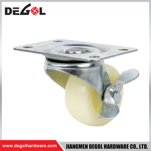 FC1006 4 Swivel Casters, Small Swivel Caster with No Noise,Universal Plate Casters for Cabinets, Benches, Furniture Carts