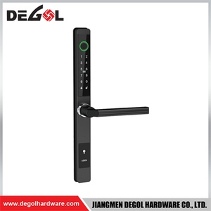 SML56 Zinc Alloy Door Handle Smart Lock Matt Black/ Satin Silver