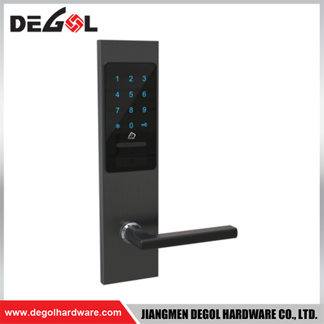 SML69 Zinc Alloy Door Handle Smart Lock Matt Black/ Satin Silver