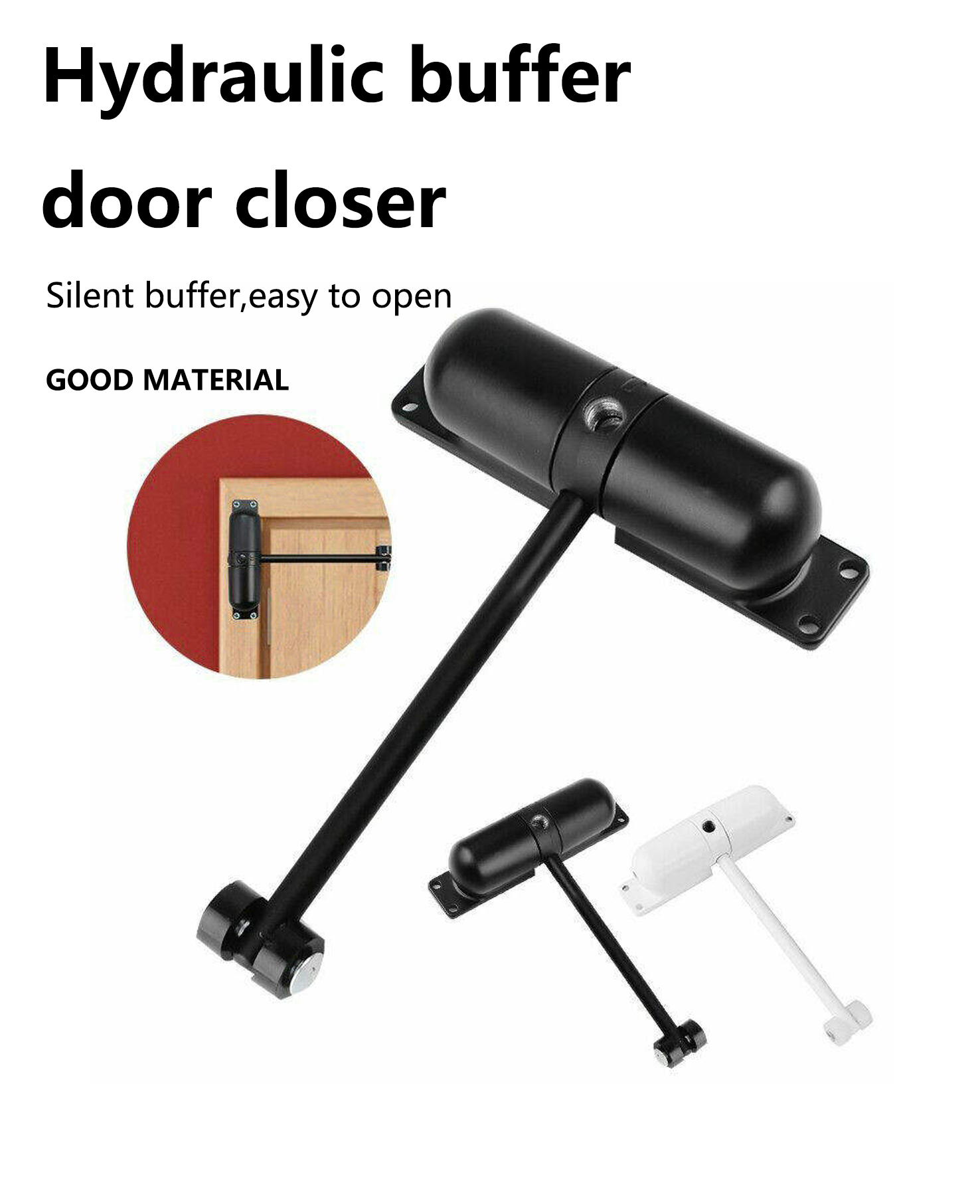 Spring Door Closer Flexible Rebound Design For Common Household Door Hardware Fittings