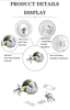 Stainless Steel Deadbolt Lock for Residential and Commercial Doors