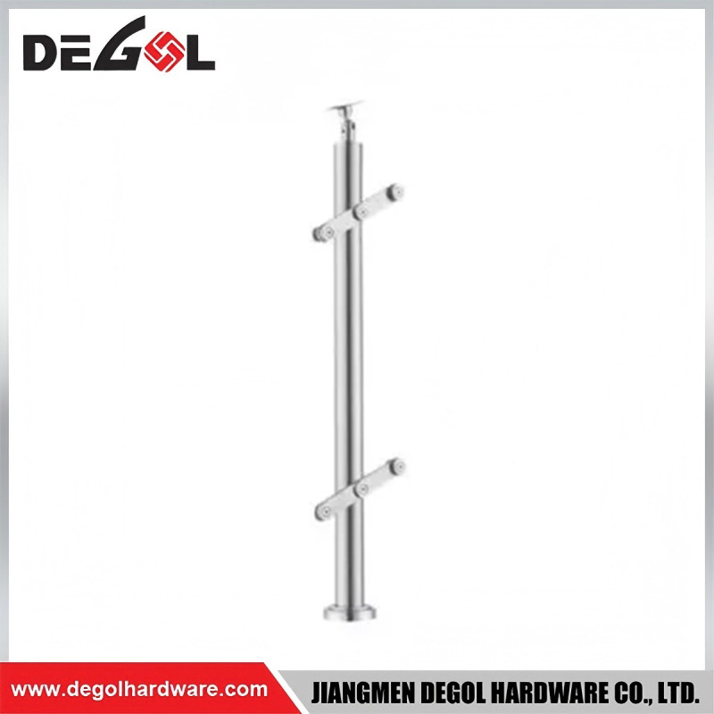 Square Post Railing Compact Square Shape Perfect Match Frameless Glass Guardrail