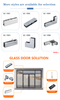 GC1007 Stainless Steel Shower Glass Patch Fitting Wall Mounted Glass Panel Holder