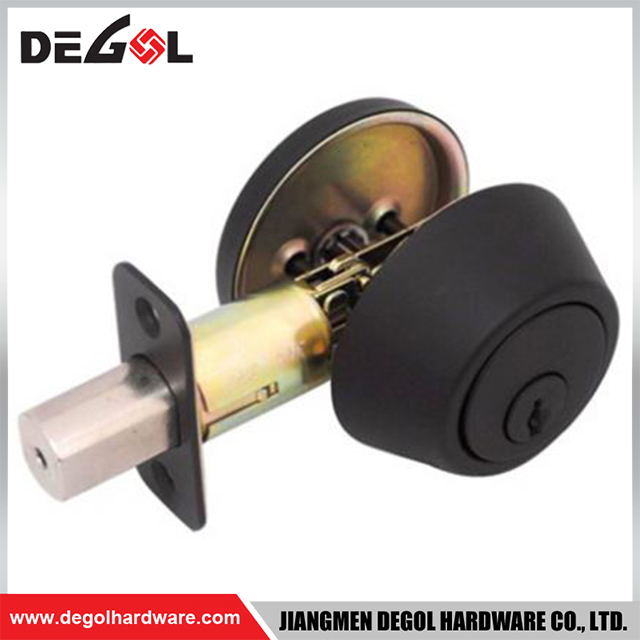 DBT1002 Factory Direct Black Round Deadbolt Lock