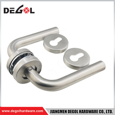 stainless steel tube lever curved shape interior unusual door handles