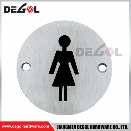 SP1001 Custom Indoor And Outdoor Metal Door Sign Round Plate