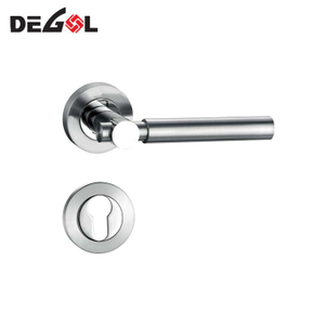 High quality zinc alloy satin nickel door handle 