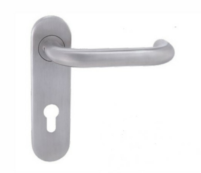 Magnetic Wenzhou Zinc Lever Door Handle Hardware Lock On Back Plate