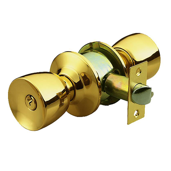 BDL1069 Golden color Round Knob Dummy Door Lock 