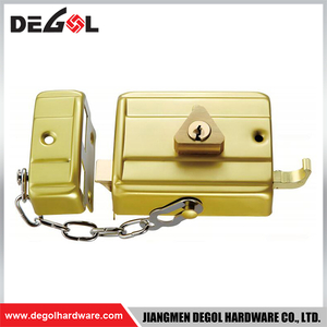 Chrome Finish Rim Lock - Style and Security Combined