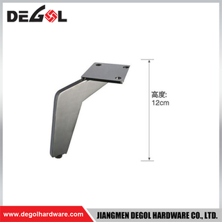 FL1113 Metal Furniture Legs Heavy Duty Wrought Iron Right Angle Sofa Leg