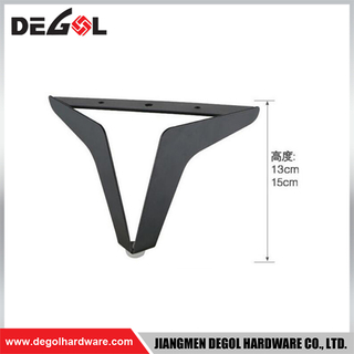 FL1143 Metal Furniture Legs Heavy Duty Wrought Iron Right Angle Sofa Leg