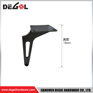 FL1112 Metal Furniture Legs Heavy Duty Wrought Iron Right Angle Sofa Leg