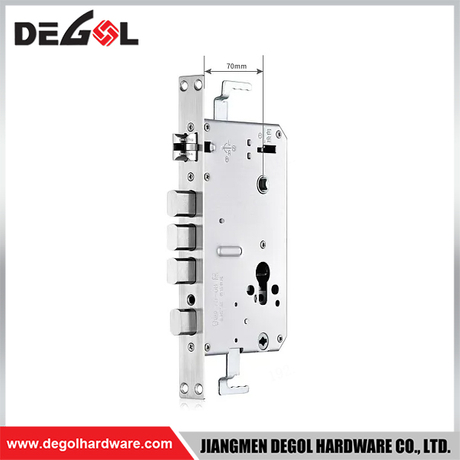 ML1017 Stainless Steel Multi-Bolt Mortise Lock Body 70mm Backset Security Door Lock